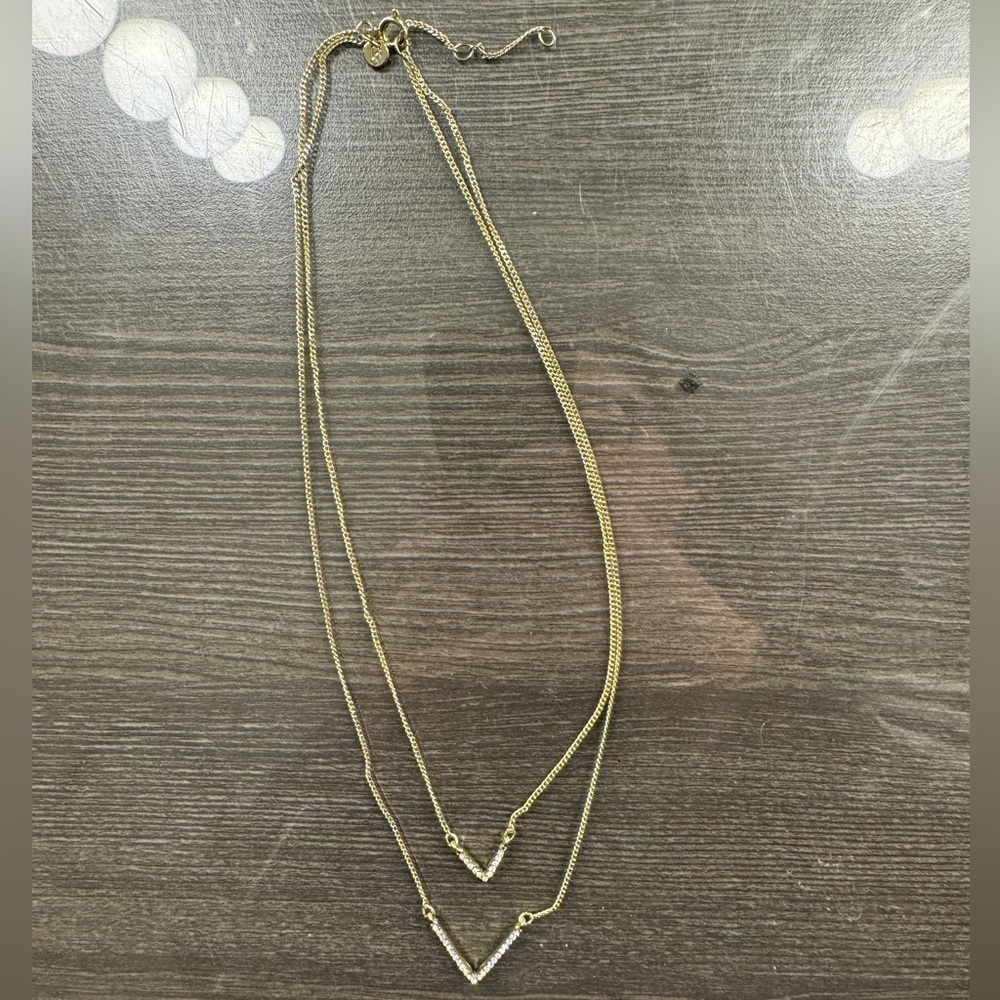 Victorias Secret Gold Layered Necklace